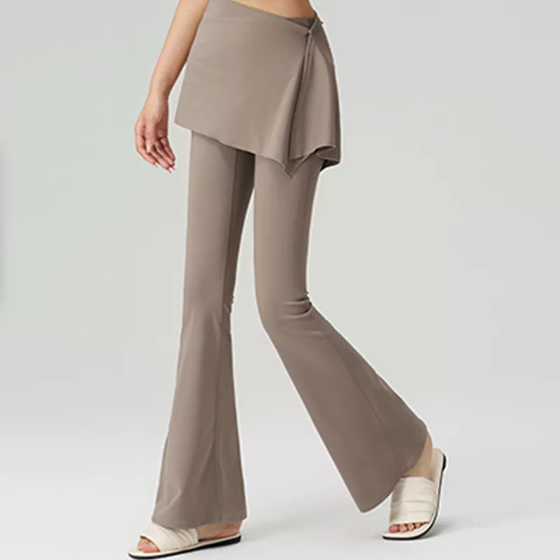 High-Waisted Fake Two-Piece Yoga Pants