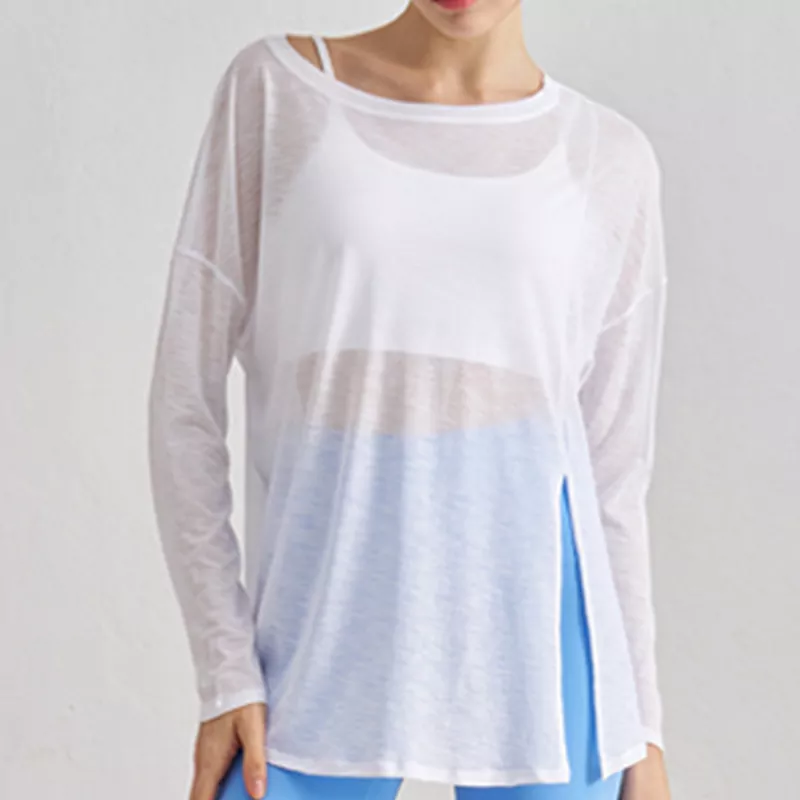 Loose And Thin Long-Sleeved Yoga Top