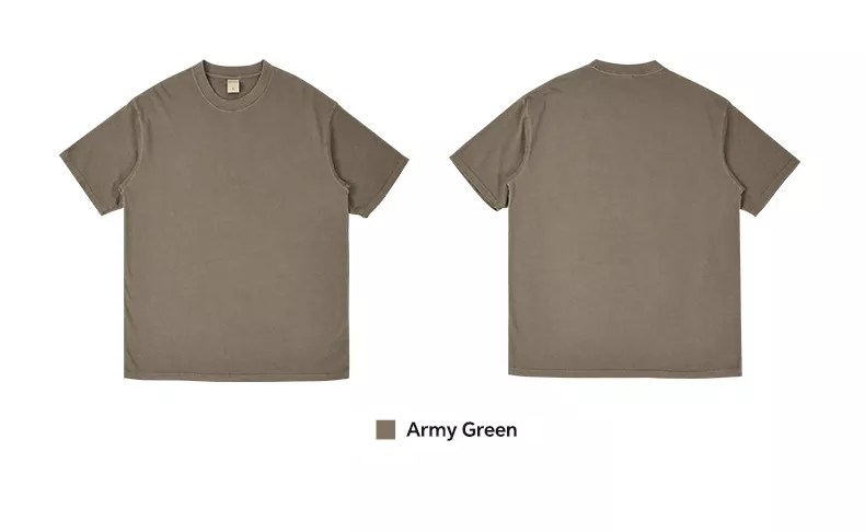 Washed Worn-out Pure Cotton Short Sleeve Men's T-Shirt