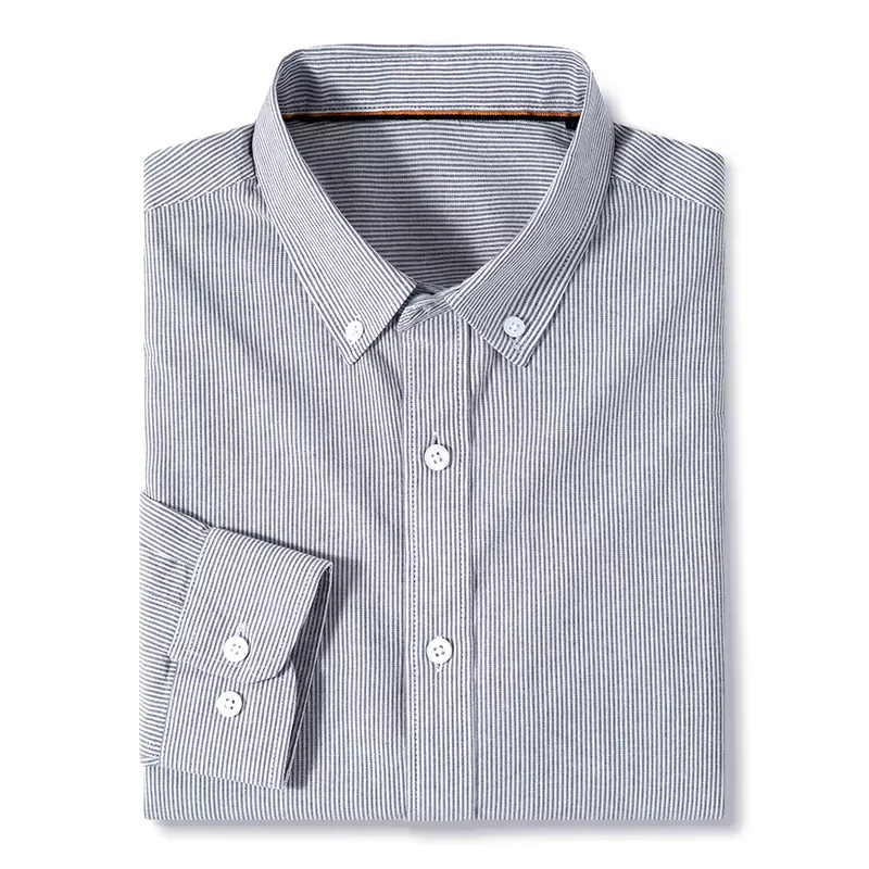 Spring New Men's Striped Long Sleeve Shirt