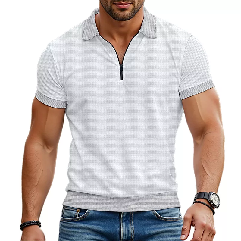Sommer Revers Poloshirt Herren T-Shirt